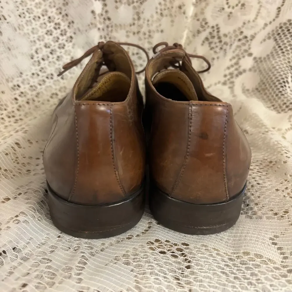 Mercanti Fiorentini Men's US 10.5 M Brown Leather Oxfords Shoes
